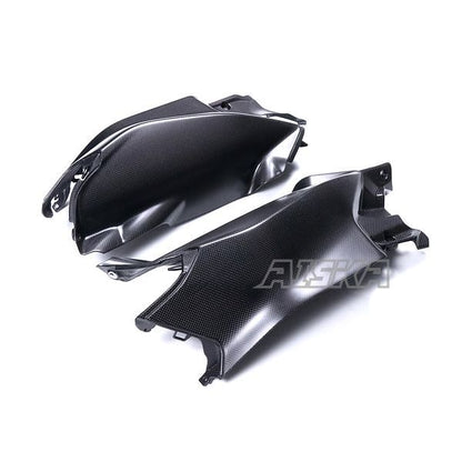 AISKA New 100% 3K Full Dry Carbon Fiber Motorcycle Front Tank Side Panel Cover Fairings for Ducati Panigale V4 V4S 2025