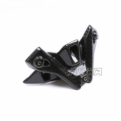 AISKA 100% 3K Full Carbon Fiber Twill Weave Motorcycle Front Windshield Holder Bracket Kits for BMW S1000R M1000R 2021-2025