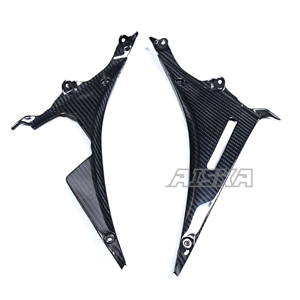 AISKA Real Prepreg Dry Carbon Fiber Radiator Shrouds Covers for Suzuki GSXR 1000 GSXR1000R GSXR1000RR 2017-2025