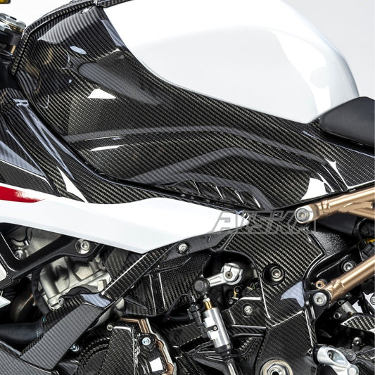 AISKA 100% Pre-Preg 3K Carbon Fiber Motorcycle Fuel Tank Side Cover Side Panel for BMW S1000RR M1000RR 2019-2024 2025