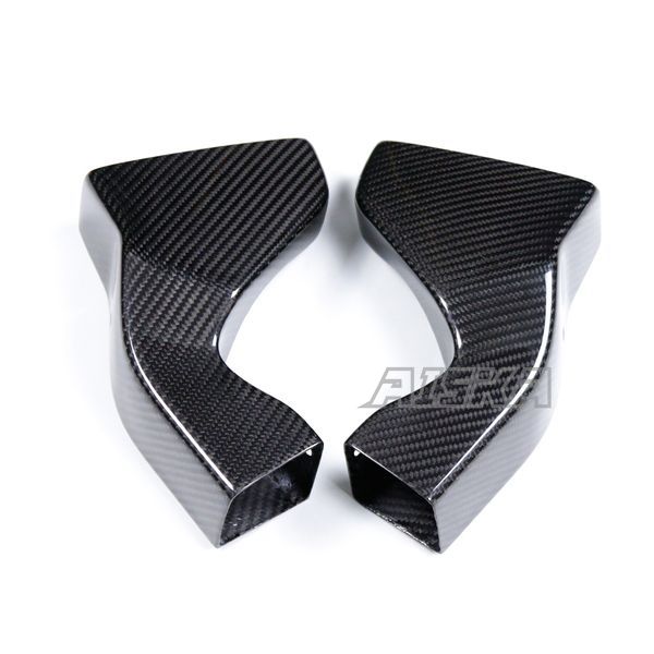 AISKA 3K Dry Carbon Fiber Motorcycle Front Brake Disk Cooler Air Duct for Yamaha R1 R1M 2020-2025