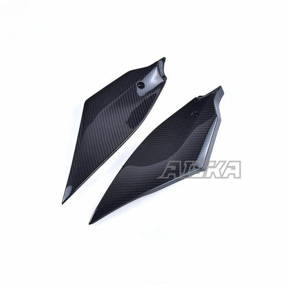 AISKA R6 Carbon Fiber Tank Side Panels Motorcycle Gas Fuel Tank Side Panel Cover Fairing for Yamaha R6 2017-2024 2022 2023