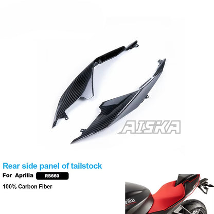AISKA 100% 3K Carbon Fiber Motorcycle Body Accessories Rear Side Panel of Tailstock for Aprilia RS660 2021+