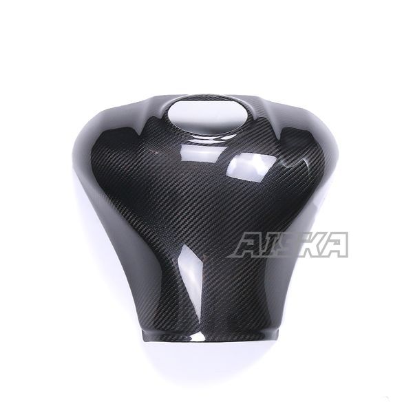 AISKA 3K Dry Carbon Fiber Motorcycle Fuel Gas Tank Cover Protector Fairing for Kawasaki Ninja ZX10R ZX-10R 2021 2022 2023 2024