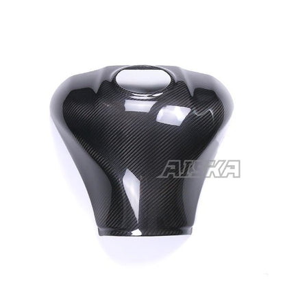 AISKA 3K Dry Carbon Fiber Motorcycle Fuel Gas Tank Cover Protector Fairing for Kawasaki Ninja ZX10R ZX-10R 2021 2022 2023 2024