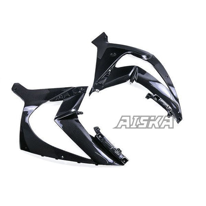 AISKA 3K Dry Carbon Fiber Motorcycle Accessories Front Side Panels Fairings Trim Cowling for Kawasaki ZX10R ZX-10R 2011-2020