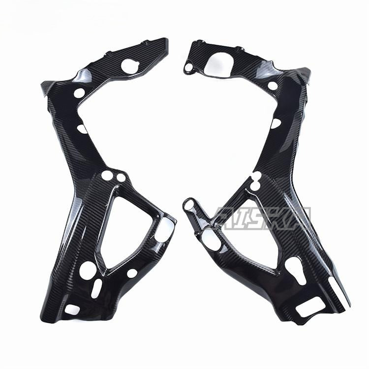 AISKA Twill Weave Glossy 3K 3*3 Motorcycle Carbon Fiber Fairing Guard Protector Frame Cover for BMW S1000RR 2019-2022 M1000RR