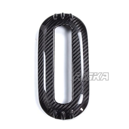 AISKA Dry Carbon Fiber Motorcycle Headlight Grill Fairing Guard Head Light Cover for Harley Davidson Sportster S 1250 2021-2024