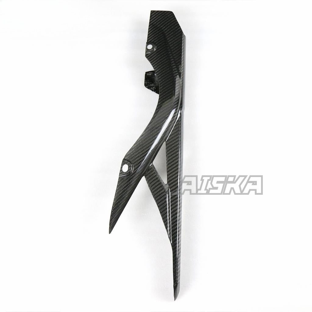 AISKA 100% 3K Dry Carbon Fiber Chain Guard Protector Motorcycle Carbon Fiber Chain Guard Cover for Yamaha R3 2015 2016 2017 2018