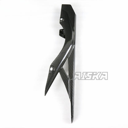 AISKA 100% 3K Dry Carbon Fiber Chain Guard Protector Motorcycle Carbon Fiber Chain Guard Cover for Yamaha R3 2015 2016 2017 2018