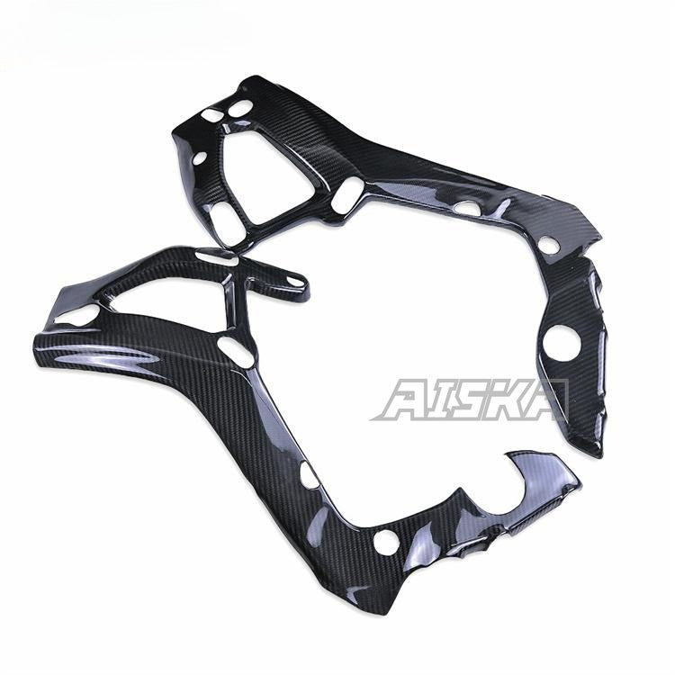 AISKA 100% 3K Carbon Fiber Motorcycle Frame Cover Fairing Guard Protector for BMW S1000RR S1000R M1000RR M1000R 2019-2024