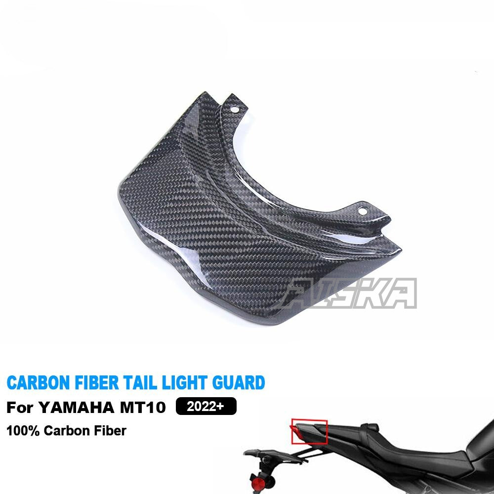 AISKA Full Dry Carbon Fiber Fairing Motorcycle Rear Seat Cover Cowl Tail Light Guard Cover for Yamaha MT10 FZ10 2022 2023 2024