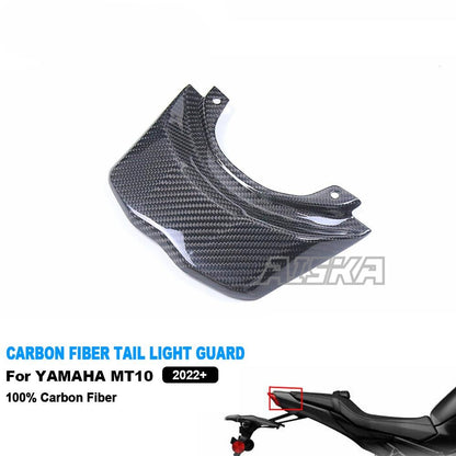 AISKA Full Dry Carbon Fiber Fairing Motorcycle Rear Seat Cover Cowl Tail Light Guard Cover for Yamaha MT10 FZ10 2022 2023 2024