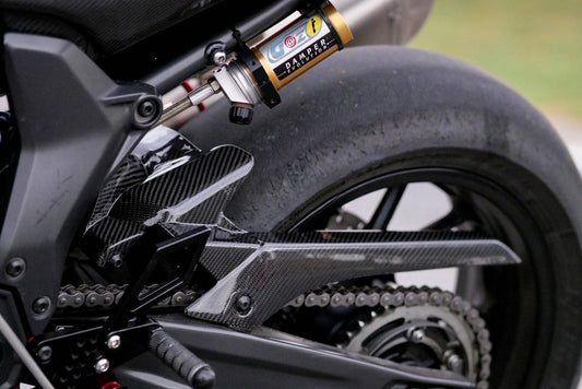 AISKA R7 Carbon Fiber Rear Fender Motorcycle Carbon Fibre Rear Fender Splash Mudguard Hugger for Yamaha R7 2022 2023 2024