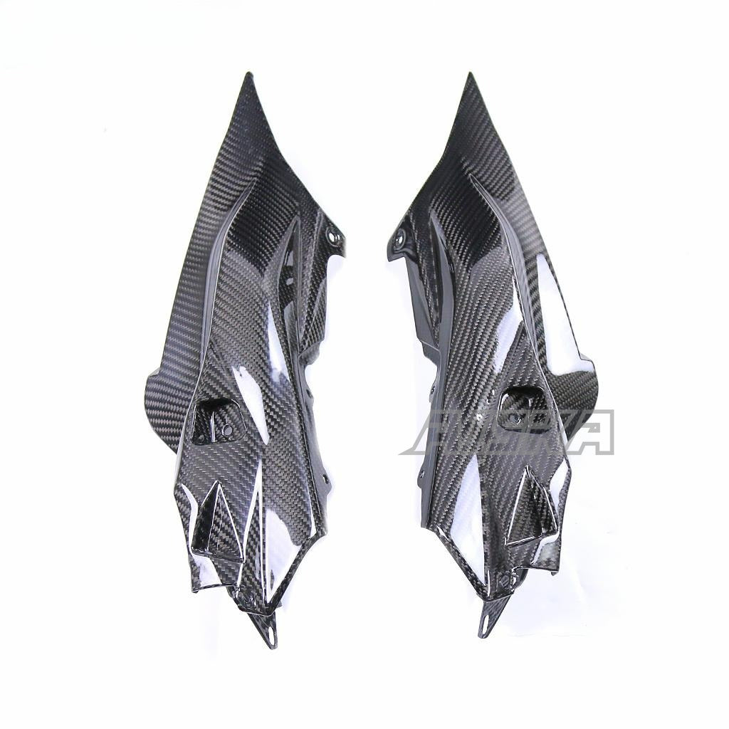 AISKA R7 Carbon Fiber Side Fairings Motorcycle Carbon Fibre Lower Tail Seat Side Panel Fairings for Yamaha R7 2022 2023 2024