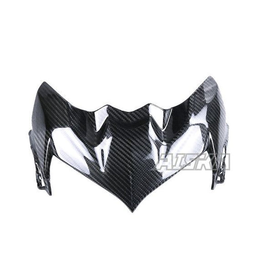 AISKA 3K Dry Carbon Fiber Motorcycle Accessories Front Fairing Nose Headlight Upper Panel for Kawasaki Z900 2020-2024