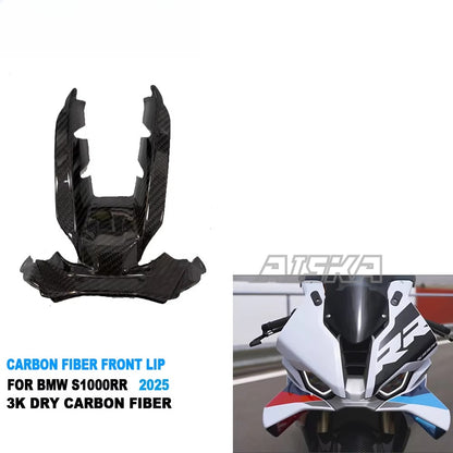 AISKA 100% 3K Full Carbon Fiber Motorcycle Front Lip for BMW S1000RR 2025