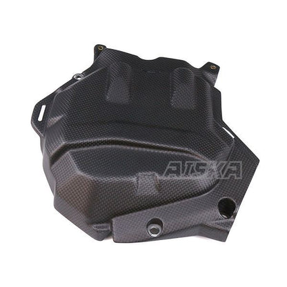 AISKA Motorcycle Accessories Carbon Fiber Left Engine Cover Guard Protector Fairings For DUCATI Multistrada V4 V4S 2021 2022 2023 2024