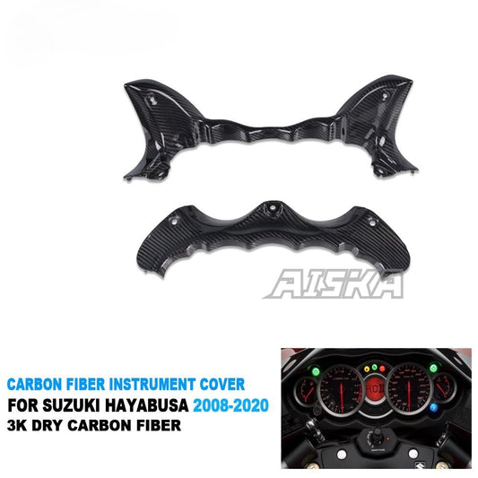 AISKA 100% 3K Carbon Fiber Motorcycle Inner Instrument Gauge Dash Trim Fairing for Suzuki GSX1300 R Hayabusa Gen2 2008-2020