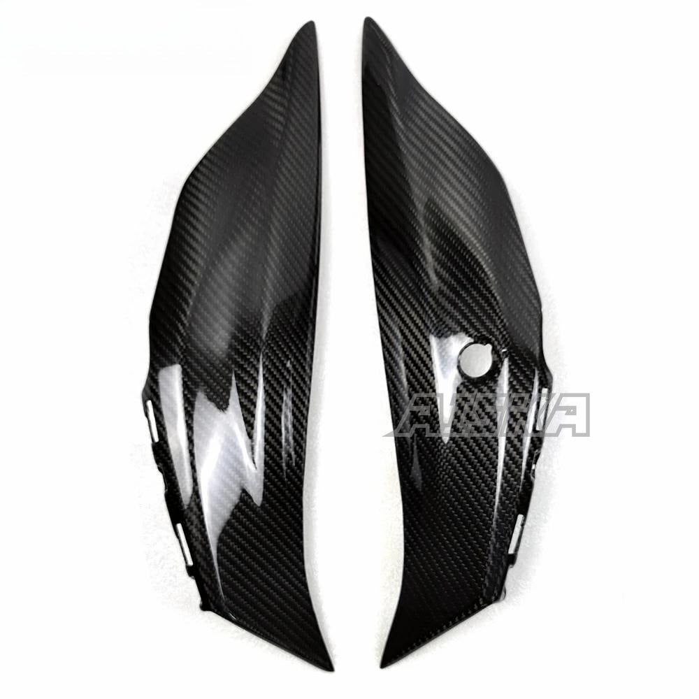 AISKA 3K Dry Carbon Fiber Motorcycle Accessories Rear Tail Seat Side Panel Cover Fairings for Kawasaki ZX10R ZX-10R 2016-2020