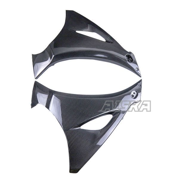 AISKA 100% 3K Dry Carbon Fiber Motorcycle  Accessories Spoiler Side Panels Fairing for Suzuki GSX-R1000 2017-2024