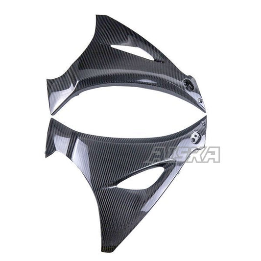 AISKA 100% 3K Dry Carbon Fiber Motorcycle  Accessories Spoiler Side Panels Fairing for Suzuki GSX-R1000 2017-2024