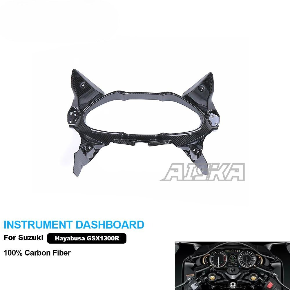 AISKA 3K Dry Carbon Fiber Motorcycle Instrument Dashboard Surround Fairing for Suzuki hayabusa GSX1300R 2021-2025