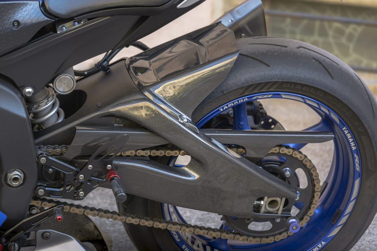 AISKA R6 Carbon Fibre Swingarm Covers Protectors Motorcycle Carbon Fiber Swing Arm Protective Cover for Yamaha R6 2017-2024 2023