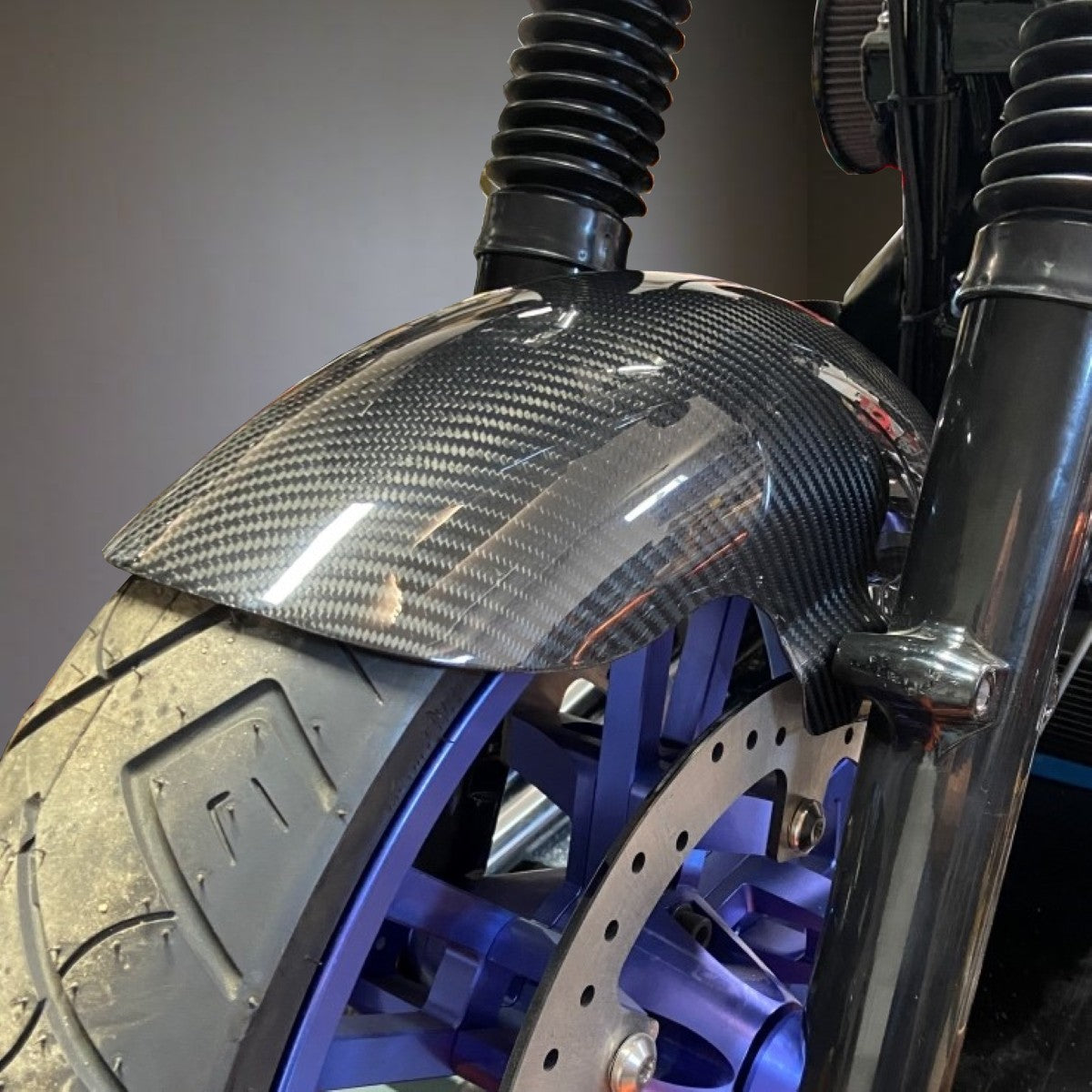 AISKA Harley Davidson Touring Models Road Glide Road King 2009-2025 Carbon Fiber Front Fender