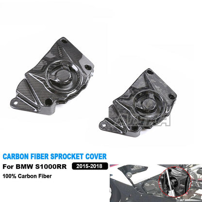 AISKA Forged Weave Full Carbon Fiber Motorcycle Front Sprocket Cover Fairing for BMW S1000RR S 1000RR 2015-2018