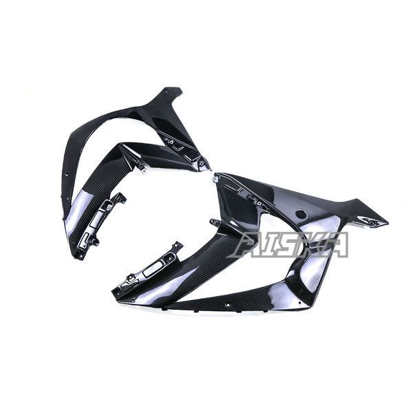 AISKA 3K Dry Carbon Fiber Motorcycle Accessories Front Side Panels Fairings Trim Cowling for Kawasaki ZX10R ZX-10R 2011-2020