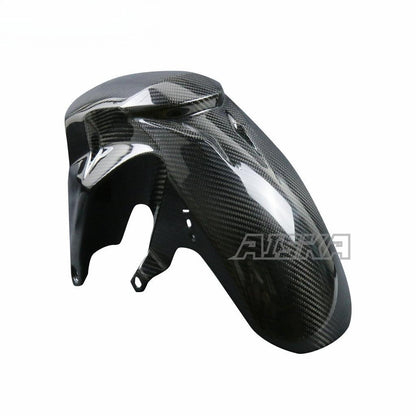 AISKA 3K Dry Carbon Fiber Motorcycle Front Fender Hugger Mudguard for Honda XADV 750 2017 2018 2019