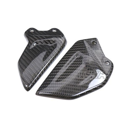 AISKA 3K Dry Carbon Fiber Motorcycle Heel Guards Rear Heel Plate Covers Protector for Honda CBR1000RR-R 2021 2022 2023 2024