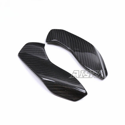 AISKA Carbon Fiber Motorcycle Front Fairing Side Panels Side Headlight Panels Covers for Yamaha MT09 FZ09 2021-2023