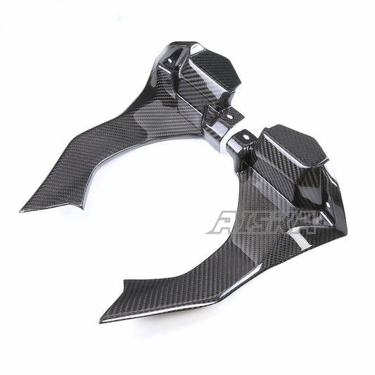 AISKA 100% Full 3K Dry Carbon Fiber Motorcycle Dash Air Intake Ram Cover Fairing for Yamaha YZF R1 R1S 2015-2019