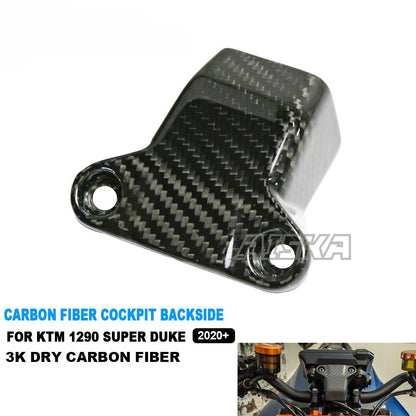 AISKA 1290 Super Duke 3K Dry Carbon Fiber Motorcycle Instrument Cover Front Dash Cover for KTM 1290 Super Duke R 2020+
