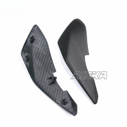 AISKA 3K 3*3 Carbon Fiber Motorcycle Accessories Rear Seat With Armrest Side Panel  for Ducati Hypermotard 950 2019+