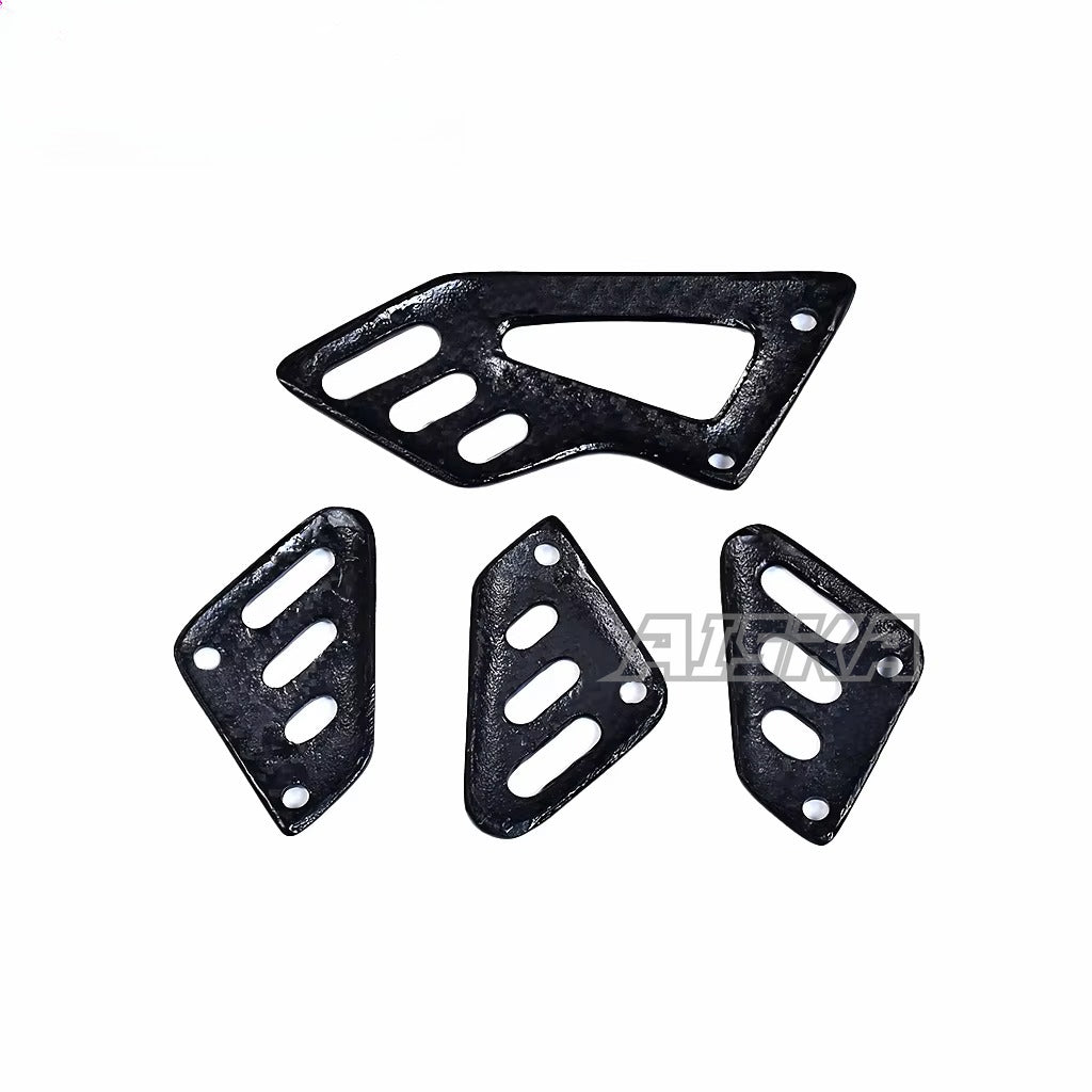 AISKA 100% 3K Pure All Dry Carbon Fiber Motorcycle Body Accessories Heel Guard Plates Fairing for Aprilia RSV4 Tuono V4 2021+