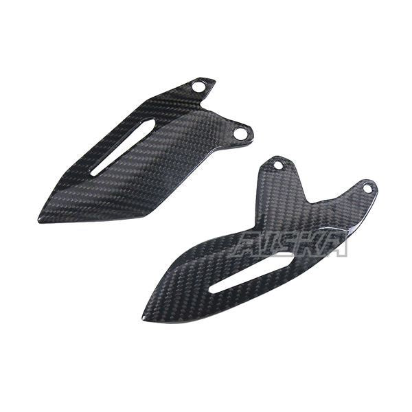 AISKA Full 3K Dry Carbon Fiber Motorcycle Rear Footrest Plate Fairing Kit Heel Guards for Kawasaki Ninja H2 H2R 2015-2024
