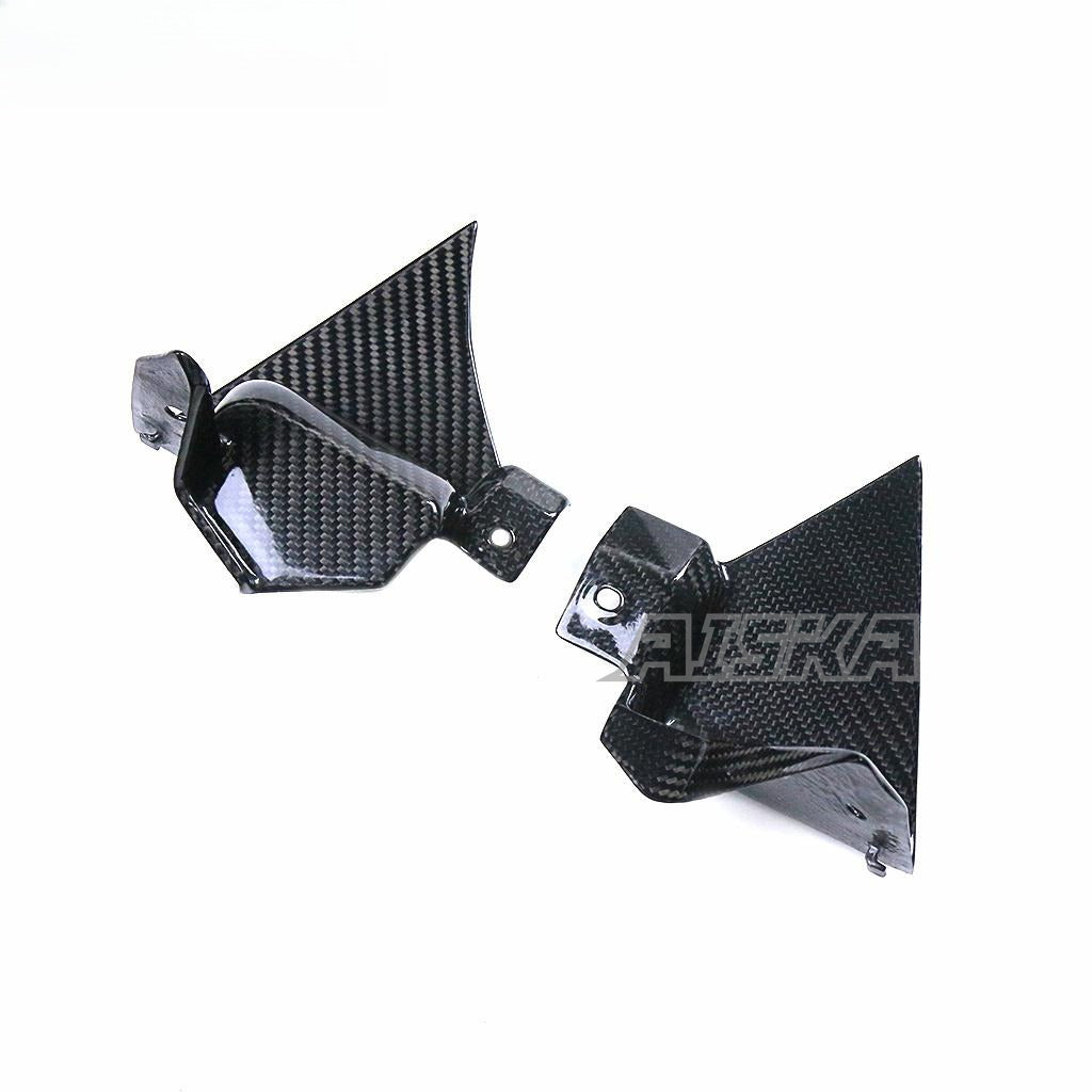 AISKA Carbon Fiber Dashboard Side Fairing Motorcycle Inner Instrument Covers Side Panels for Yamaha R1 2020-2024