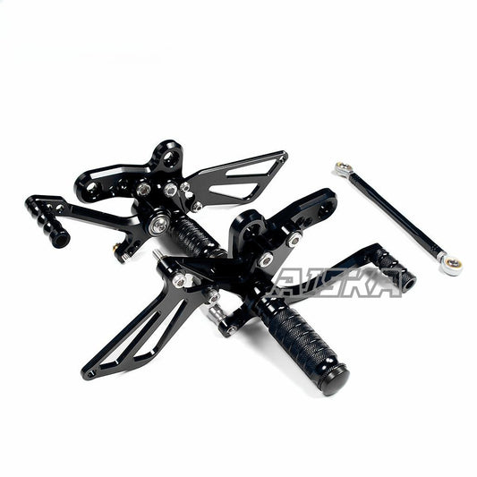 AISKA CNC Aluminum Footpeg Rearset Motorcycle Driver Adjustable Footrest Rearset for Suzuki Hayabusa GSXR1300R Gen3 2021-2025
