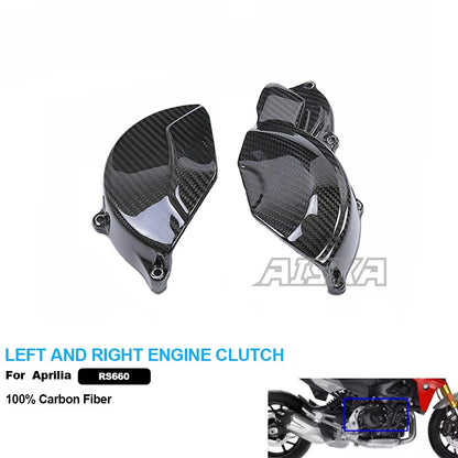 AISKA Full Carbon Fiber Motorcycle Fairing Left and Right Engine Clutch Covers for Aprilia RS660 2021+