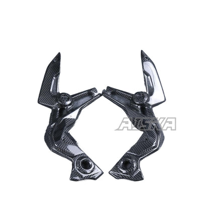 AISKA 3K Dry Carbon Fiber Motorcycle Accessories Side Trim Fairing Frame Guard Panel Cover for Kawasaki Z900 2017 2018 2019