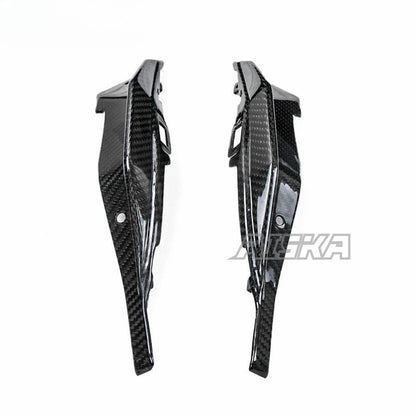 AISKA Real 3K Dry Carbon Fiber Motorcycle Fairing Rear Tail Seat Side Panel Cover for Kawasaki Ninja ZX-25R 2020-2024
