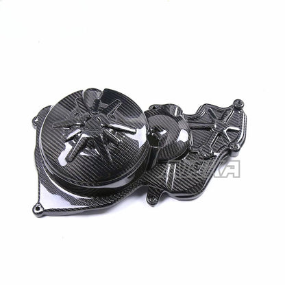 AISKA 100% 3K Pure Dry Carbon Fiber Motorcycle Fairing Body & Engine Accessories For Aprilia RSV4 Tuono V4 2021-2024 Includes Hood Sprocket Cover