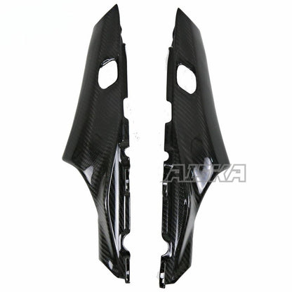 AISKA Real Carbon Fiber Motorcycle Rear Seat Cowl Guard Tail Seat Side Panels Fairing for Yamaha MT09 FZ09 2021-2023