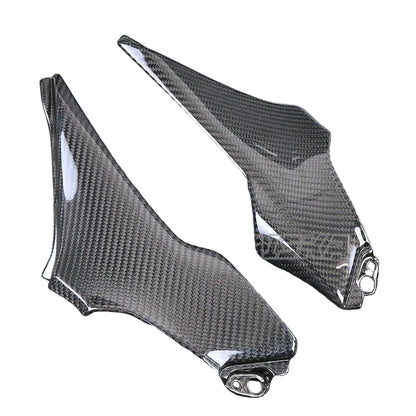AISKA 3K Dry Carbon Fiber Motorcycle Fairing Accessories Seat Side Frame Cover Side Panel for Kawasaki Z900 2020-2024