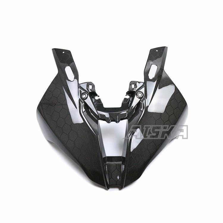 AISKA 100% 3K Dry Carbon Fiber Motorcycle Headlight Nose Cowl Front Fairing for BMW S1000RR M1000R HP4 2019-2022