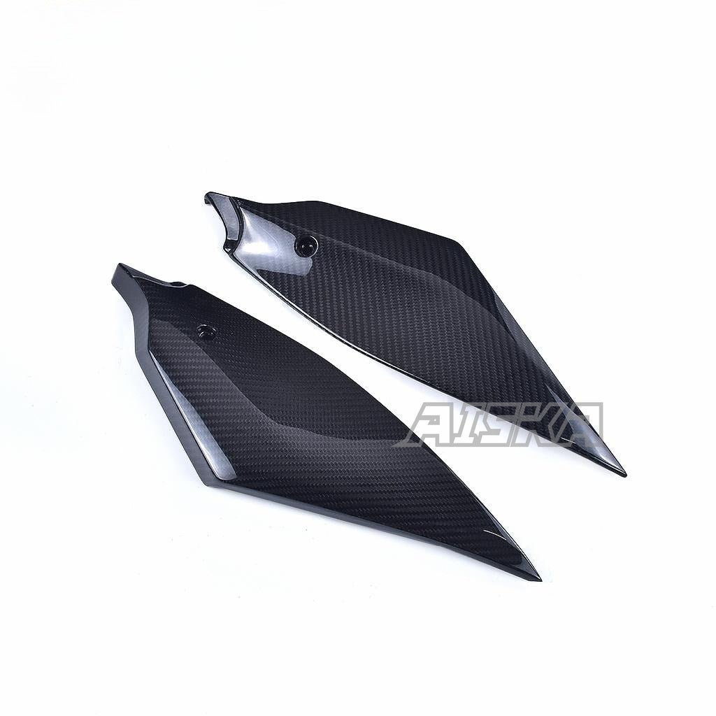 AISKA R6 Carbon Fiber Tank Side Panels Motorcycle Gas Fuel Tank Side Panel Cover Fairing for Yamaha R6 2017-2024 2022 2023