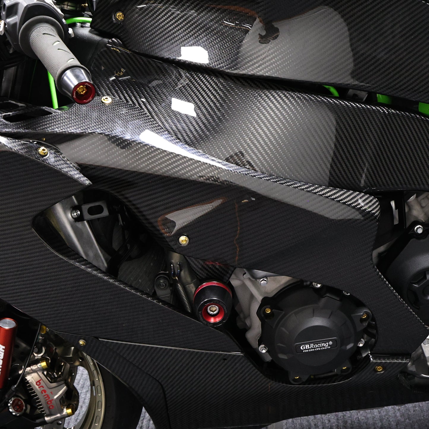 AISKA Kawasaki Ninja ZX10R 2021-2025 Carbon Fiber Side Frame Fairing